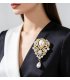 XSB257 - Luxury Palace-Style Pearl Pendant Brooch
